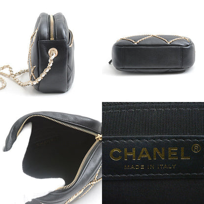 Top Quality Chanel Lambskin Chain Shoulder Bag Black