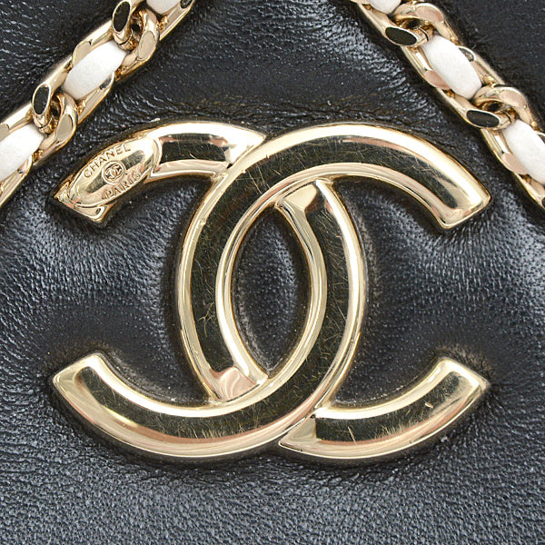 Top Quality Chanel Lambskin Chain Shoulder Bag Black