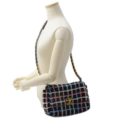 Top Quality Chanel Tweed 19 Chain Shoulder Bag