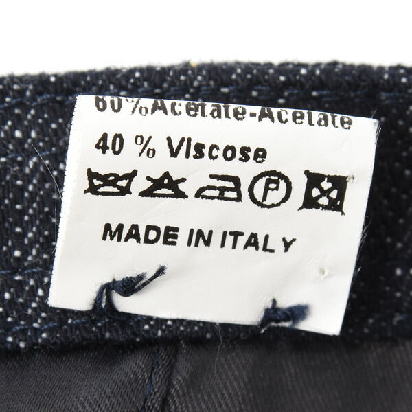 Top Quality Chanel Denim Cap Cotton Navy Unisex
