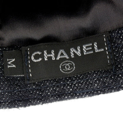 Top Quality Chanel Denim Cap Cotton Navy Unisex