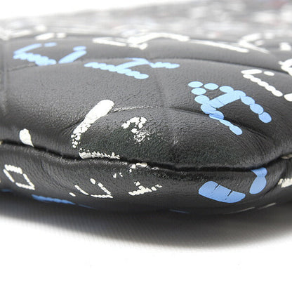 Top Quality Chanel Lambskin Typography Clutch Bag Black