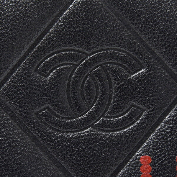 Top Quality Chanel Lambskin Typography Clutch Bag Black
