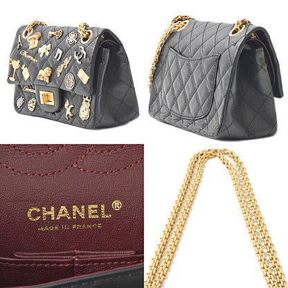 Top Quality Chanel Leather Icon Charm Chain Shoulder Bag