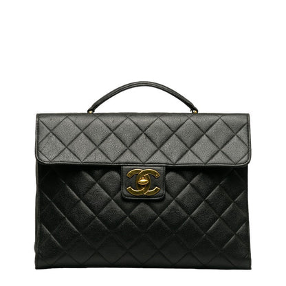 Top Quality Chanel Top Quality Chanel MATRESSE HANDBACK CABIAS SKIN BLACK LADY'S WORKSHOP