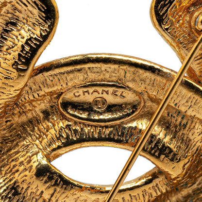 Top Quality Chanel Vintage Coco Mark Brooch Gold Plated