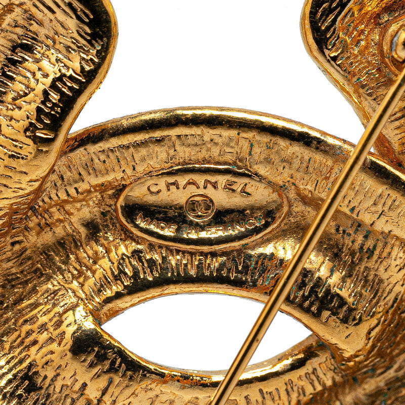 Top Quality Chanel Vintage Coco Mark Brooch Gold Plated