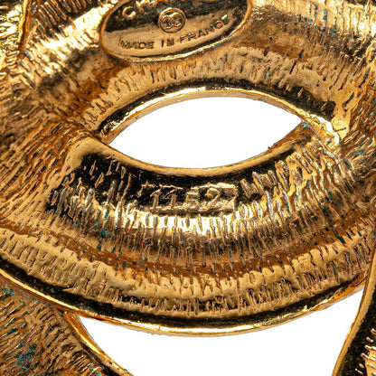 Top Quality Chanel Vintage Coco Mark Brooch Gold Plated