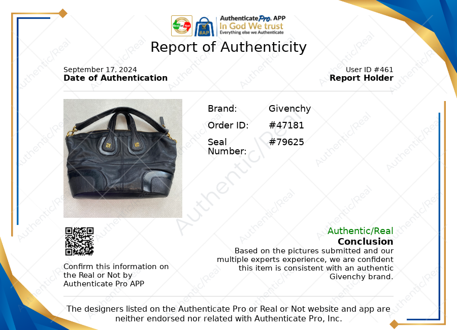 Handbag Luxury Designer By Givenchy. Size: Large