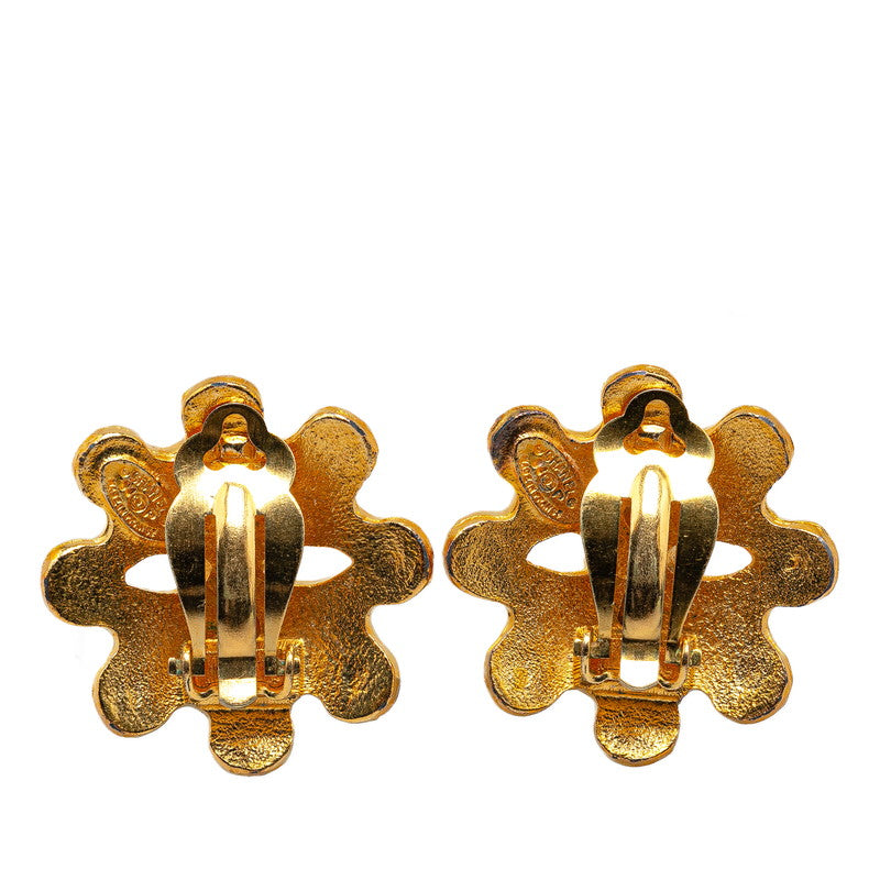Top Quality Chanel Vintage Coco Mark Earrings Gold Plated