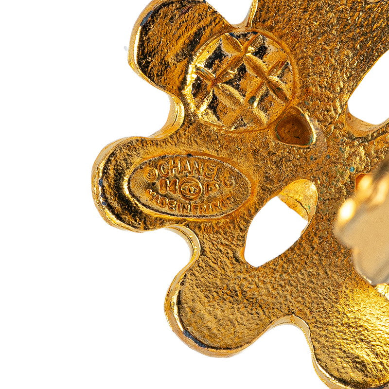 Top Quality Chanel Vintage Coco Mark Earrings Gold Plated