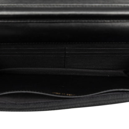 Top Quality Chanel Matelasse Studded Chain Wallet Black