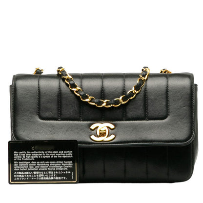 Top Quality Chanel Top Quality Chanel Mademoiselle Shoulder Bag Ram Skin Black