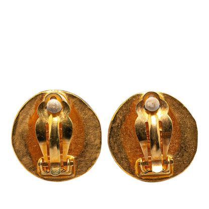Top Quality Chanel Vintage Coco Mark Earrings Gold Plated
