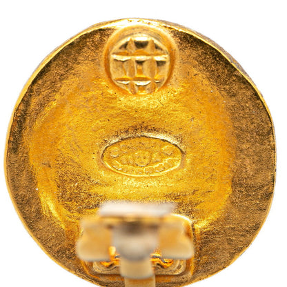 Top Quality Chanel Vintage Coco Mark Earrings Gold Plated