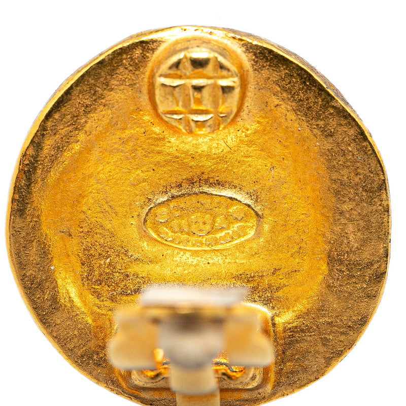 Top Quality Chanel Vintage Coco Mark Earrings Gold Plated