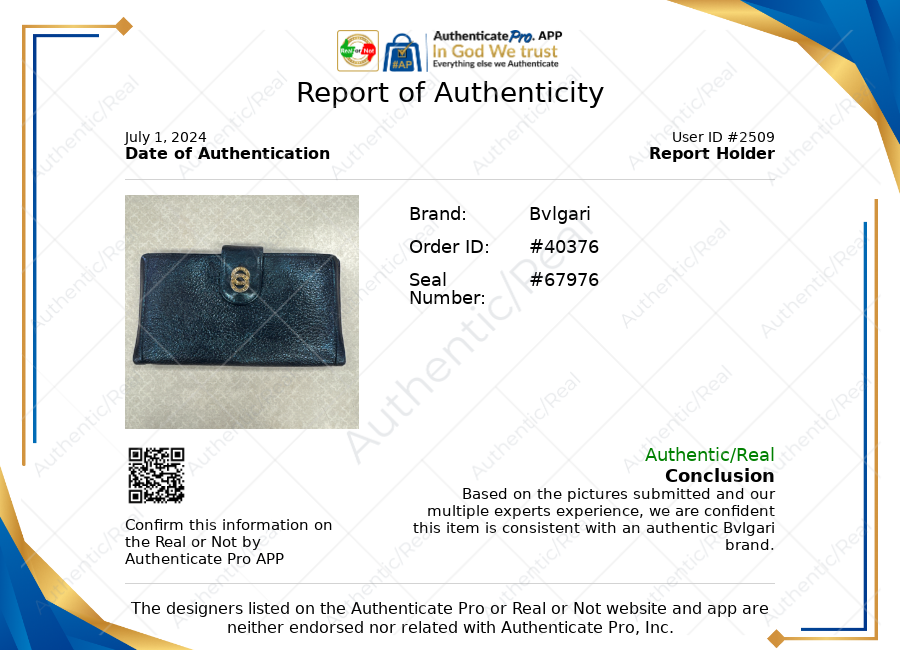 Bvlgari Bvlgari Upcycled Repurposed Bifold Wallet Designer Bvlgari In Glitter Painted Pebbled Leather. Size Small