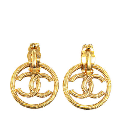 Top Quality Chanel Gold Plated Earrings