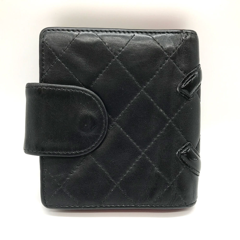 Top Quality Chanel Cambon Ligne Wallet Leather Short Wallet in New Condition