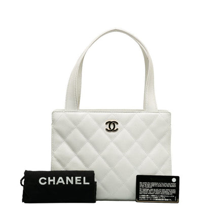 Top Quality Chanel Top Quality Chanel MATRESSE HANDBACK RAMSKIN WHITE LADY'S HANDBACK