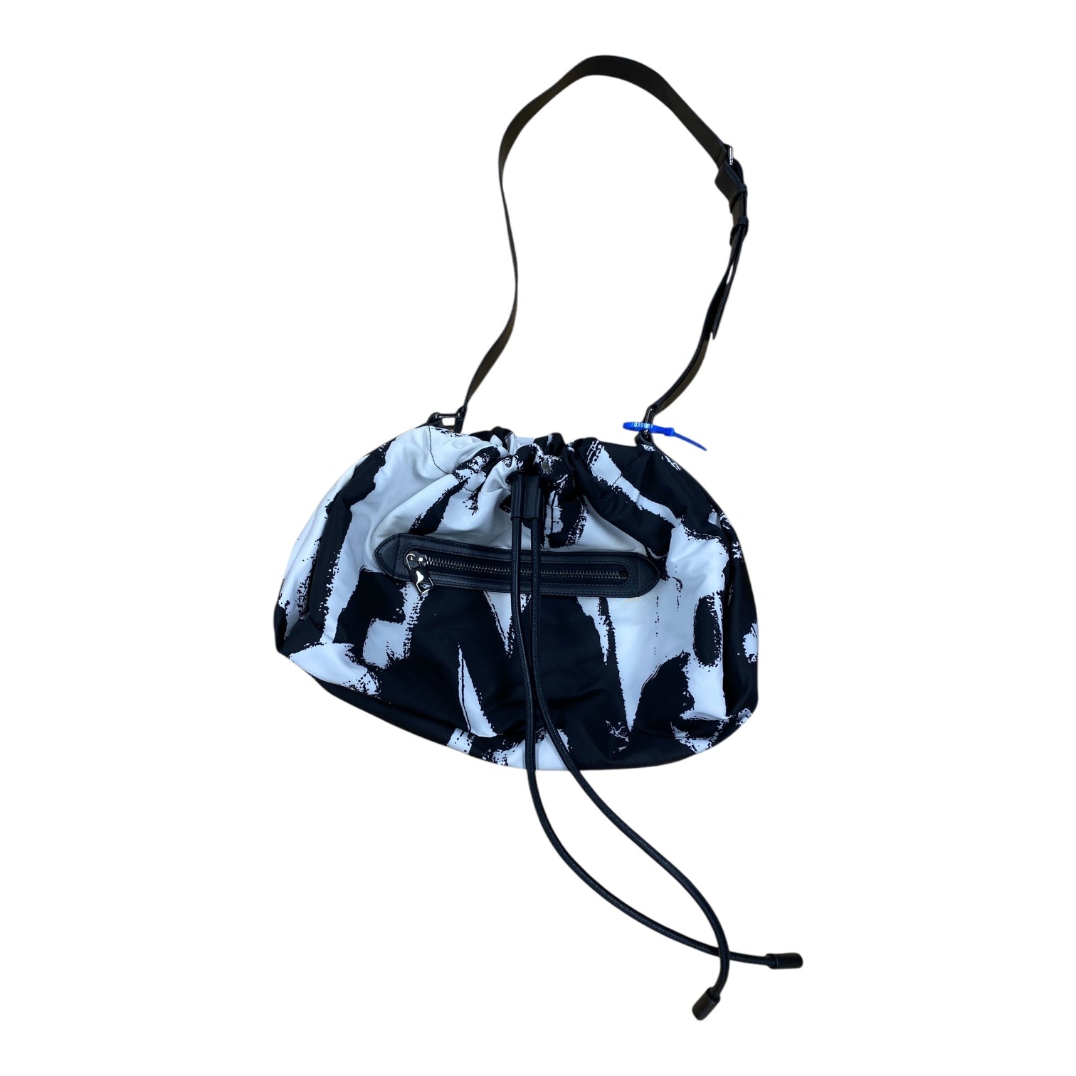 HANDBAG LUXURY DESIGNER by ALEXANDER MCQUEEN In BLACK & WHITE. Size: MEDIUM