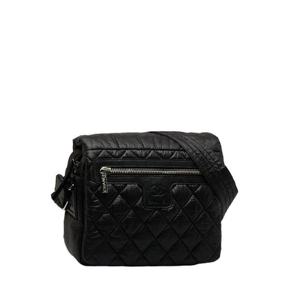 Top Quality Chanel Coconut Mattress Small Messenger Slipper Shoulder Bag A48616 Black Nylon Ladies CHANEL