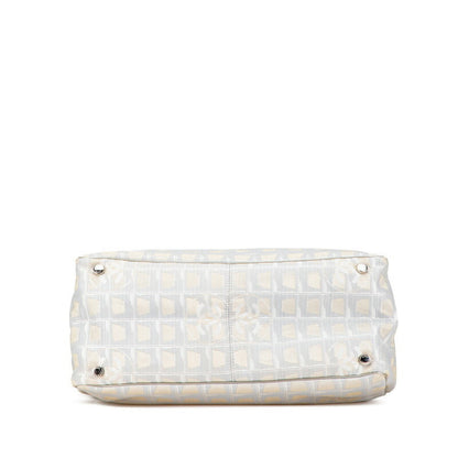 Top Quality Chanel Nylon Leather Tote Bag Beige Gray