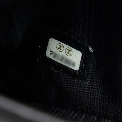 Top Quality Chanel Chocolate Bar Three Folded Wallet Black Leather