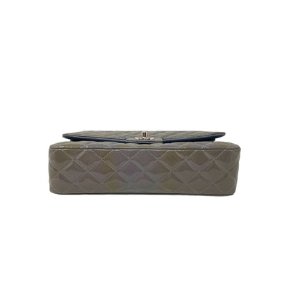 Top Quality Chanel Top Quality Chanel Classic Patent Medium Double New Bag - Grey