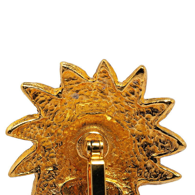 Top Quality Chanel Lion Sun Chain Motif Cufflinks Gold