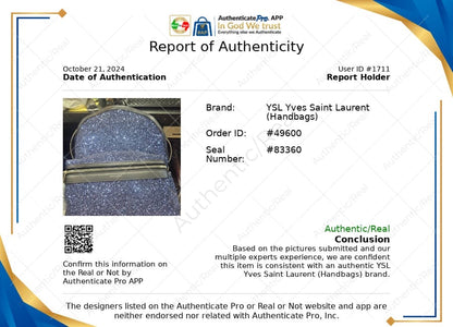 Backpack Luxury Designer By Yves Saint Laurent. Size: Large
