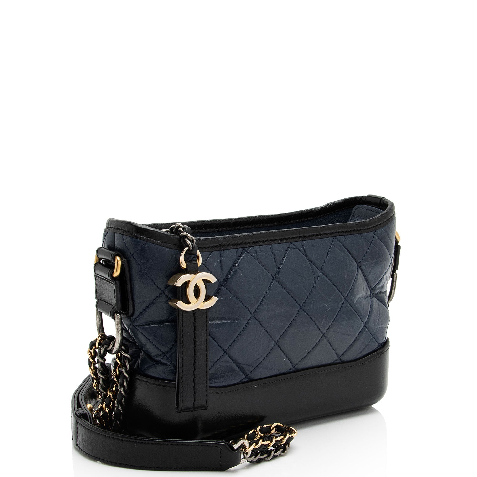 Top Quality Chanel Aged Calfskin Gabrielle Small Hobo (SHF-HRtG2w)