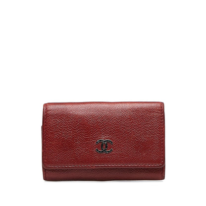 Top Quality Chanel CC Caviar Leather Key Holder (SHG-Q0z0Em)