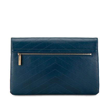 Top Quality Chanel CC Chevron Calfskin Envelope Clutch (SHG-Nah7n1)