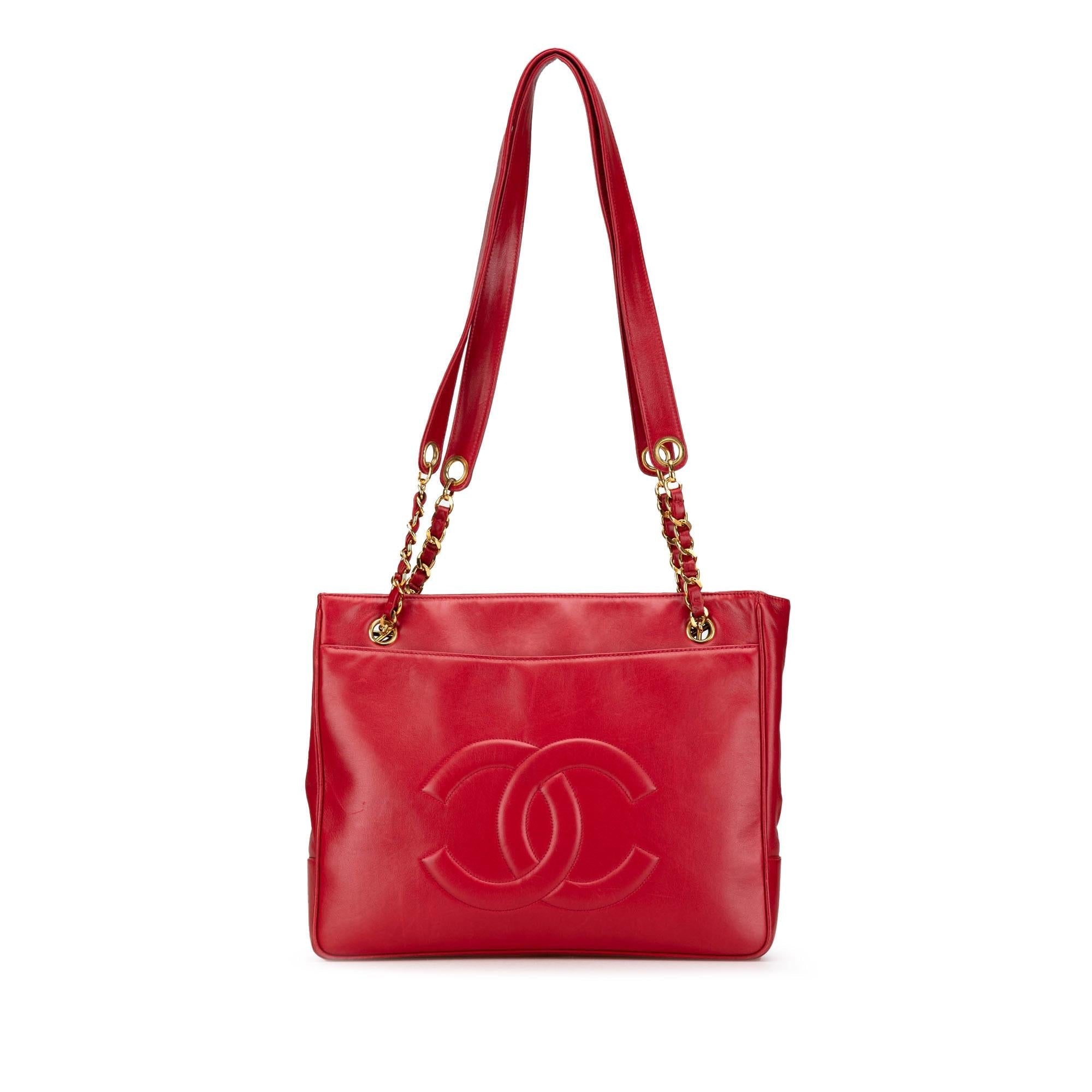 Top Quality Chanel CC Lambskin Chain Tote (SHG-60sefo)