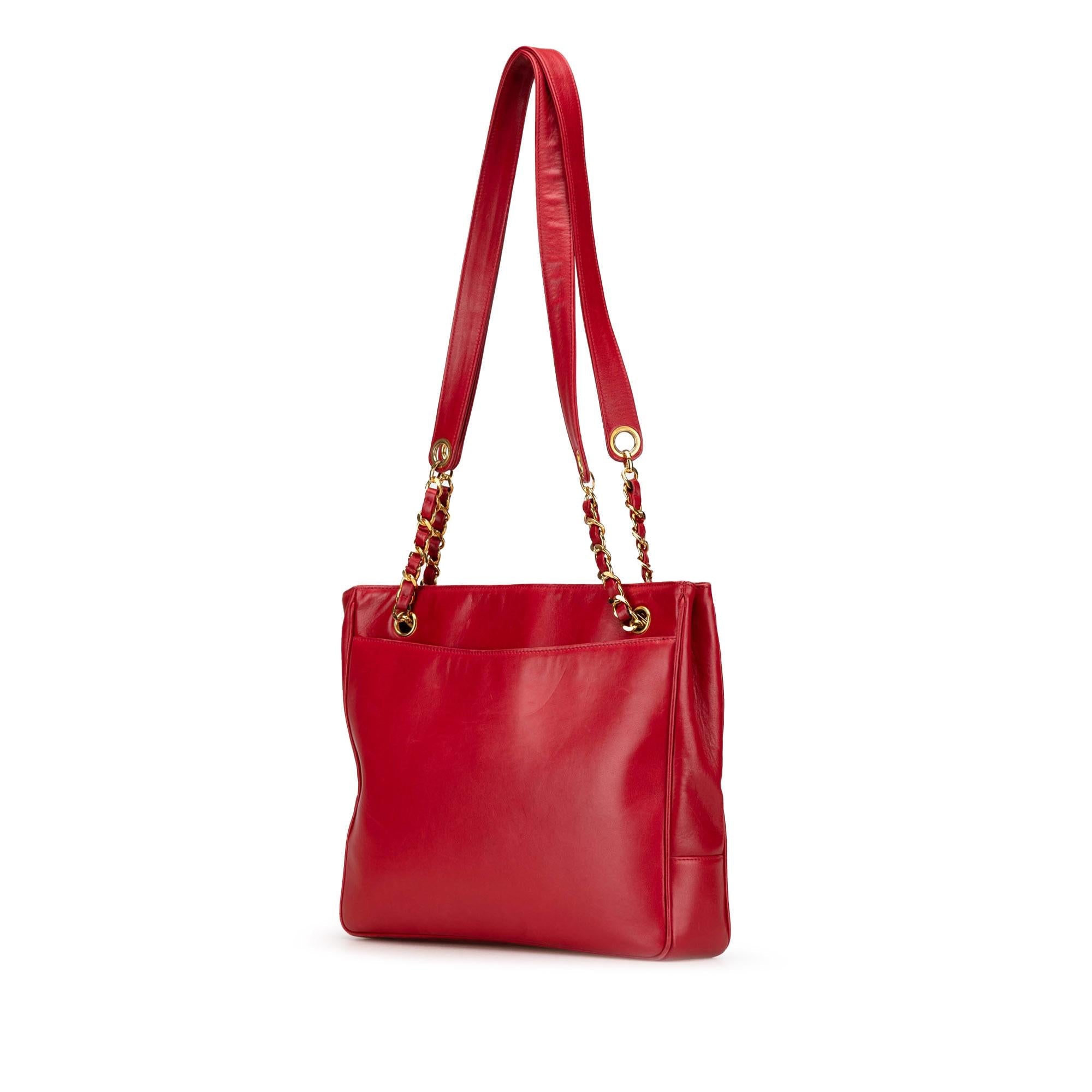 Top Quality Chanel CC Lambskin Chain Tote (SHG-60sefo)