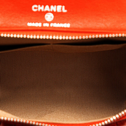 Top Quality Chanel CC Quilted Lambskin Cosmetic Case (SHG-lBlq6T)