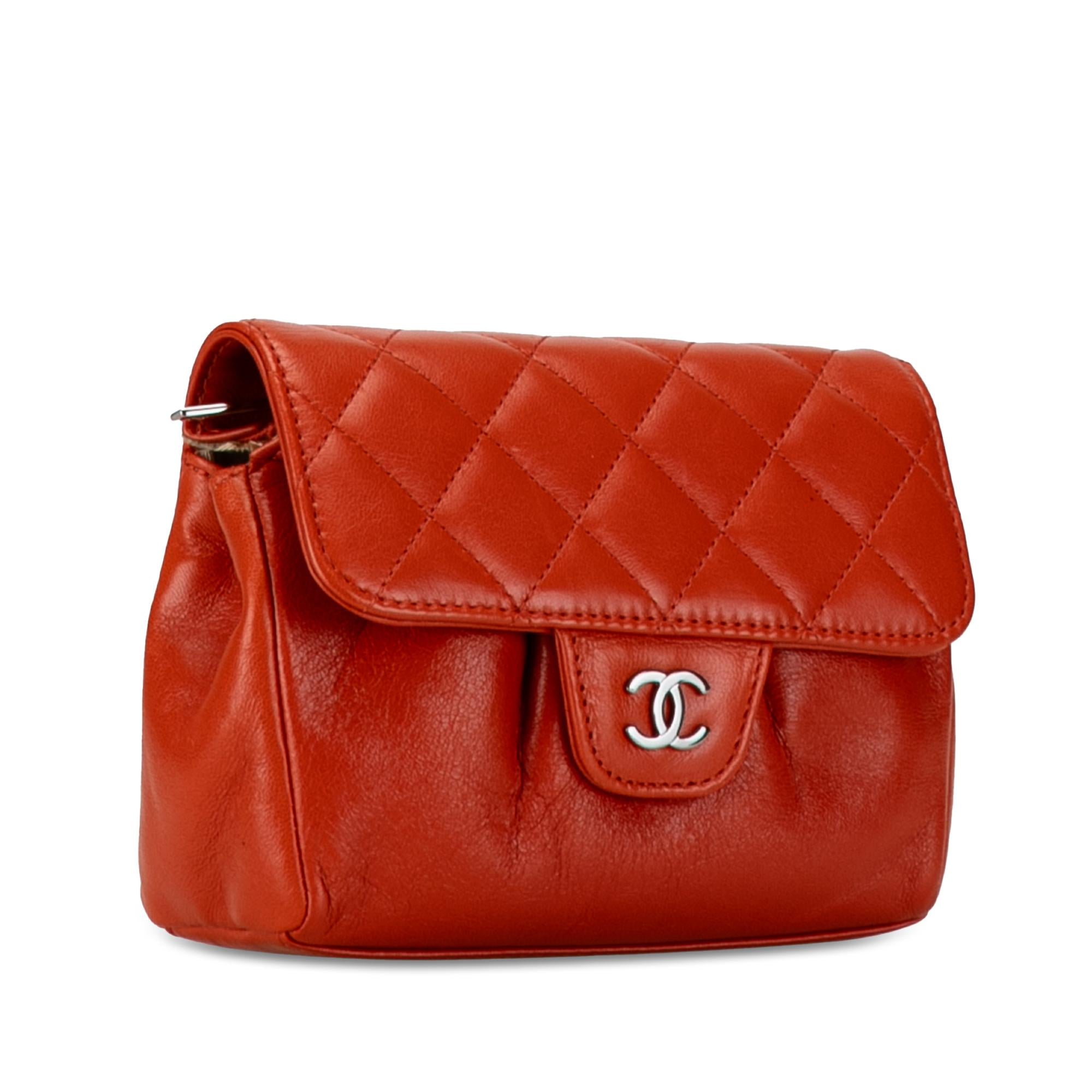 Top Quality Chanel CC Quilted Lambskin Cosmetic Case (SHG-lBlq6T)