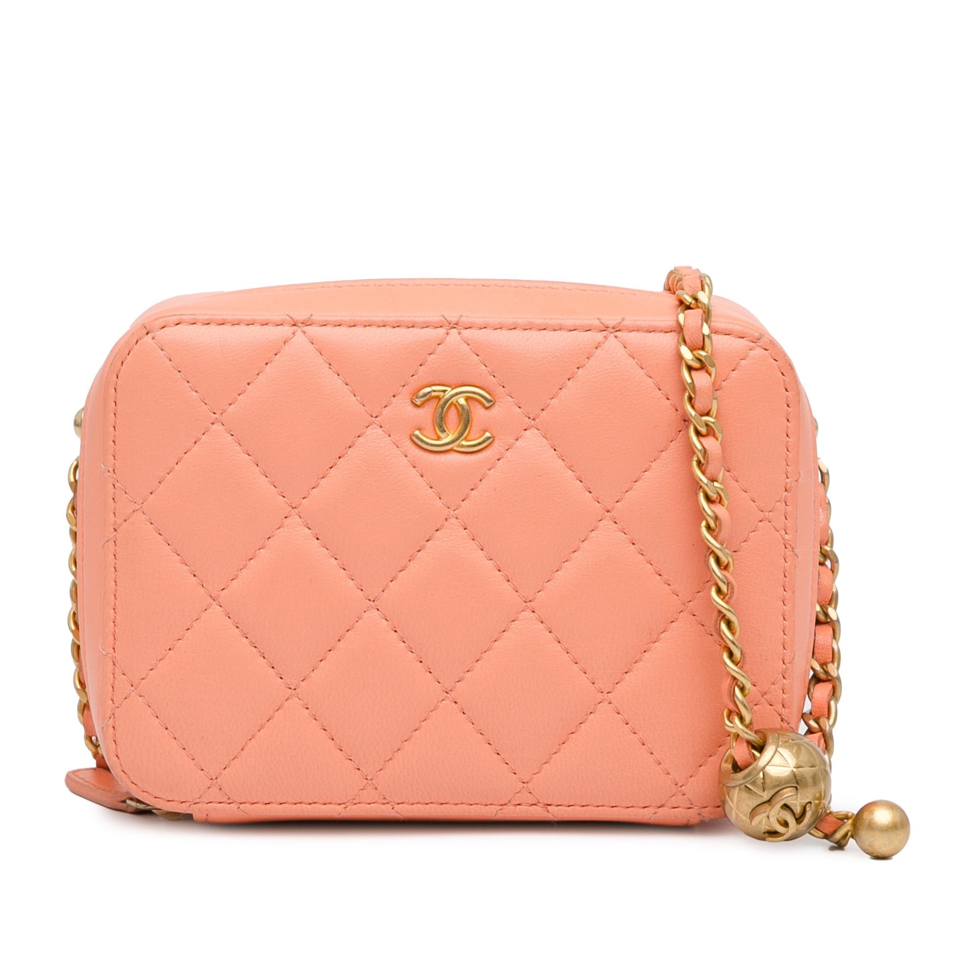 Top Quality Chanel CC Quilted Lambskin Pearl Crush Camera Bag (SHG-DwY2S3)