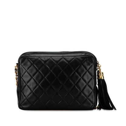 Top Quality Chanel CC Quilted Lambskin Tassel Camera Bag (SHG-TAMQsK)