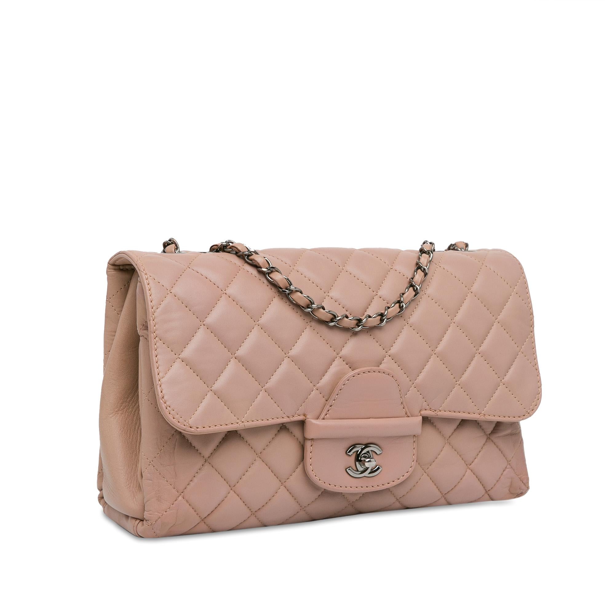 Top Quality Chanel CC Quilted Lambskin Turnlock Flap (SHG-7D2P46)