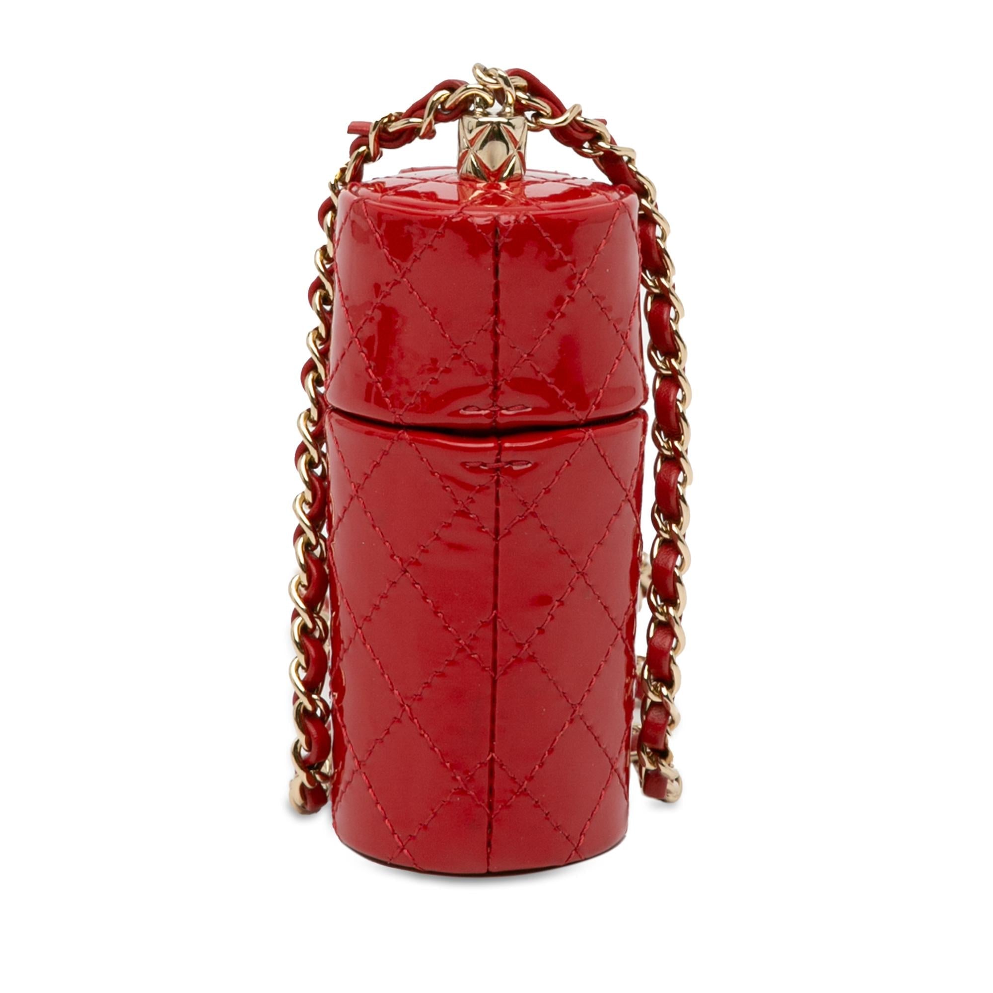 Top Quality Chanel CC Quilted Patent Lipstick Case (SHG-3hfbHz)