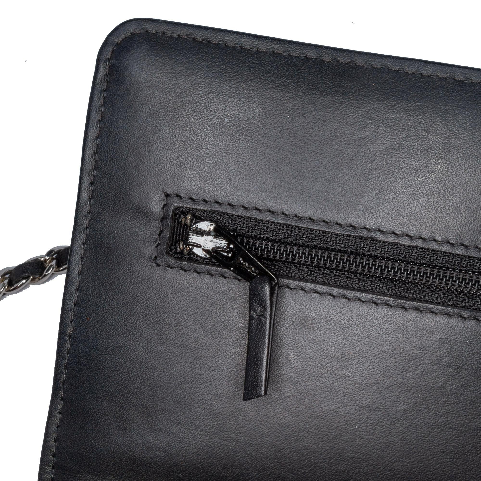 Top Quality Chanel CC Quilted Patent Wallet On Chain (SHG-8sYTvO)