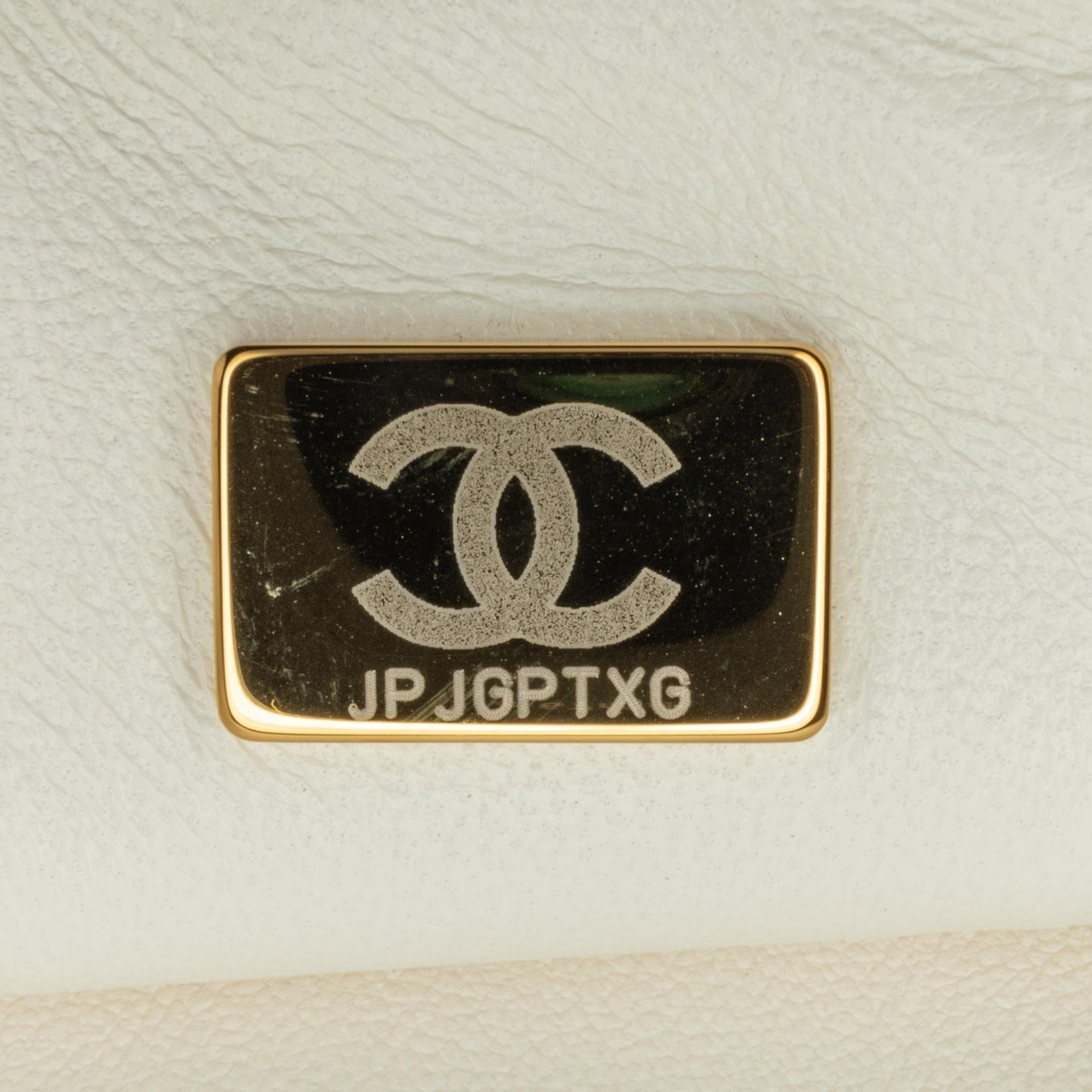 Top Quality Chanel CC Quilted Tweed Top Handle Full Flap (SHG-1PvkH4)
