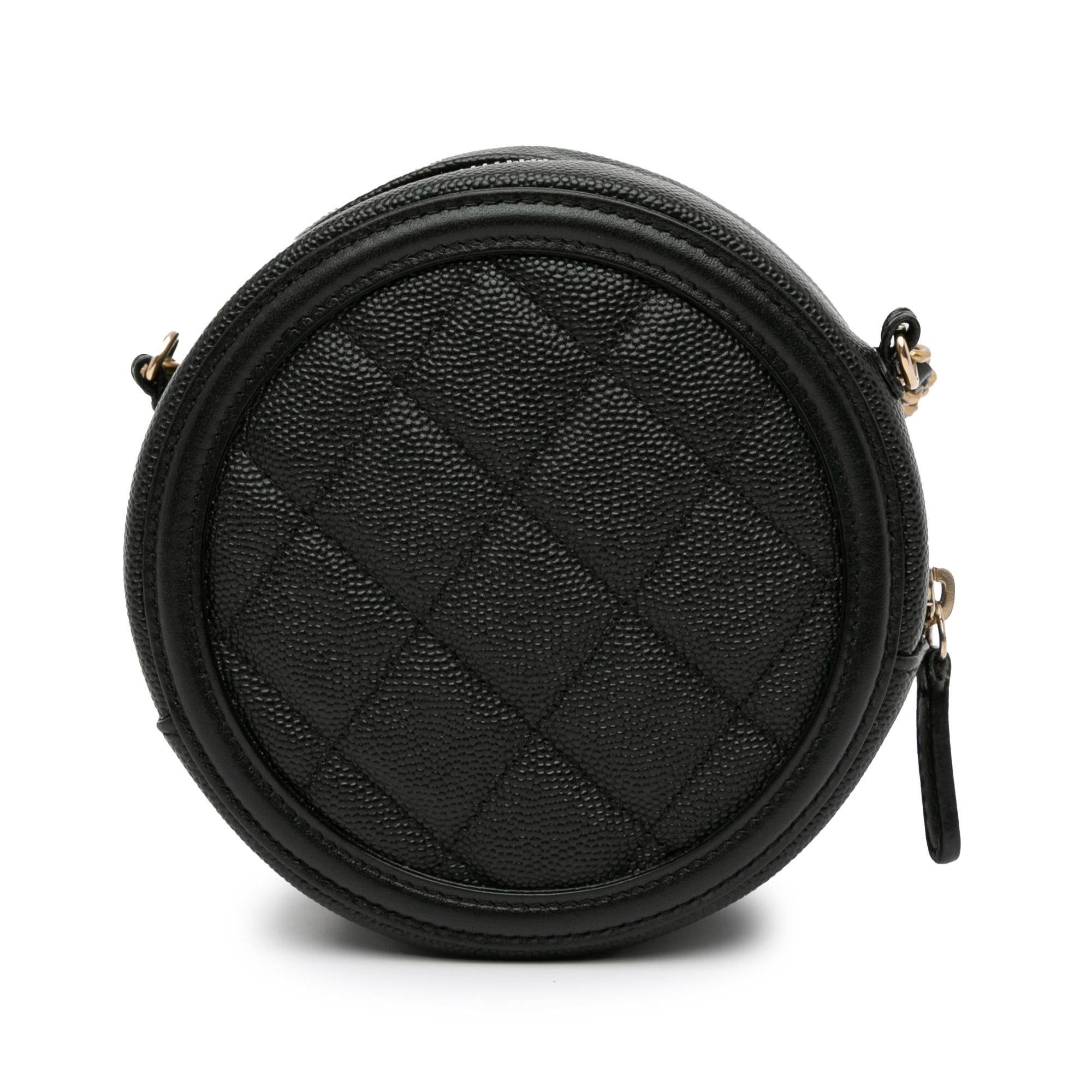 Top Quality Chanel Caviar CC Filigree Round Crossbody (SHG-bEzArR)