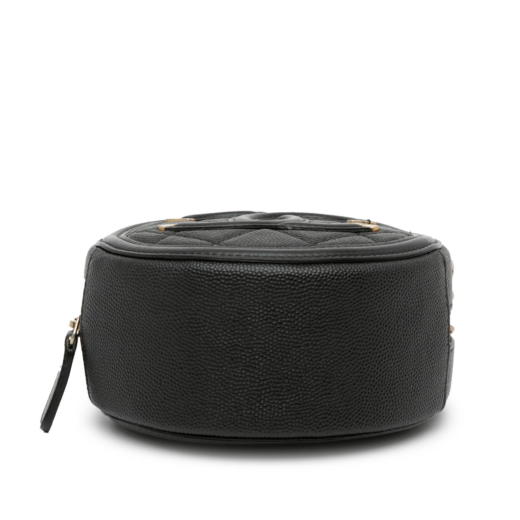 Top Quality Chanel Caviar CC Filigree Round Crossbody (SHG-bEzArR)