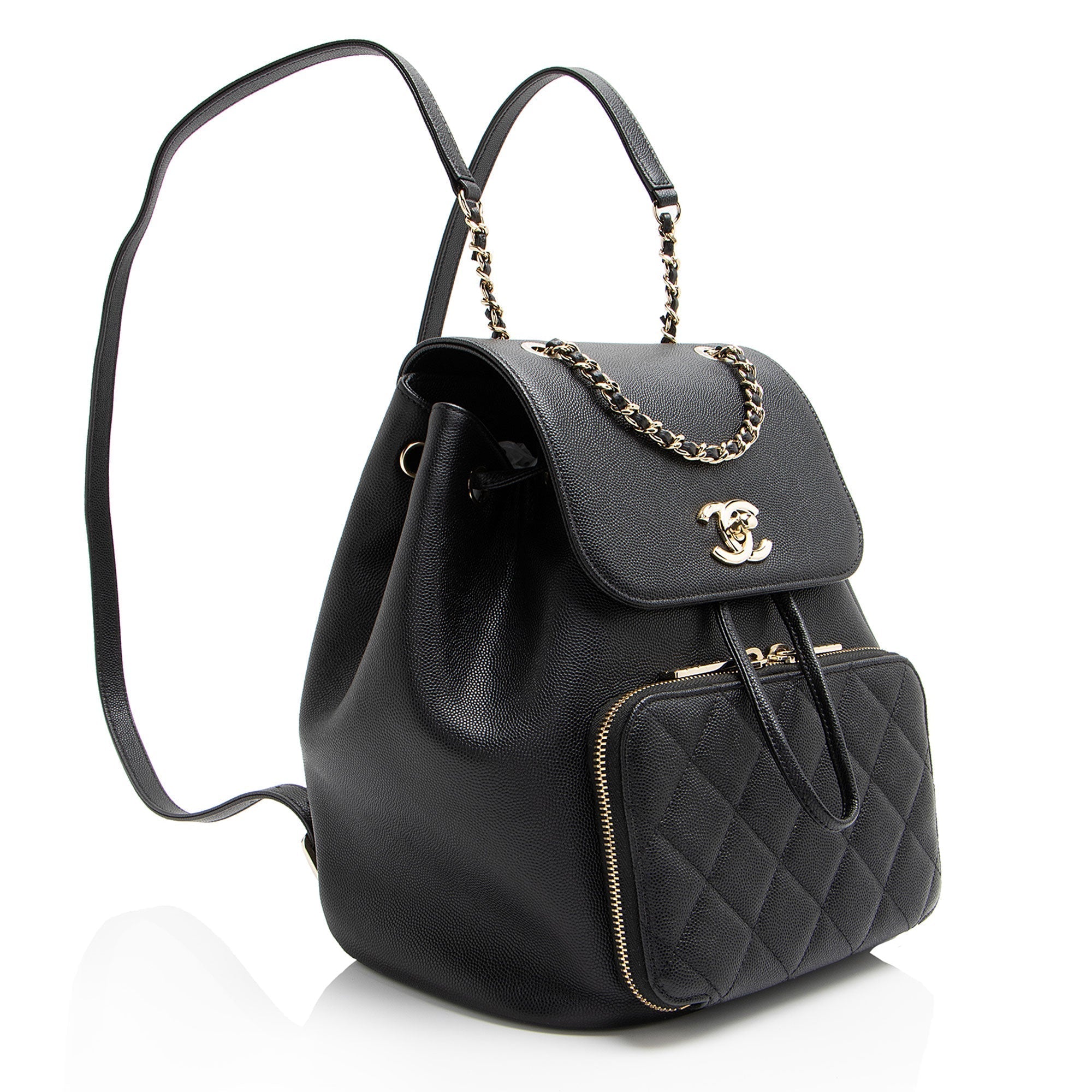 Top Quality Chanel Caviar Leather Business Affinity Backpack (SHF-oTQxcP)