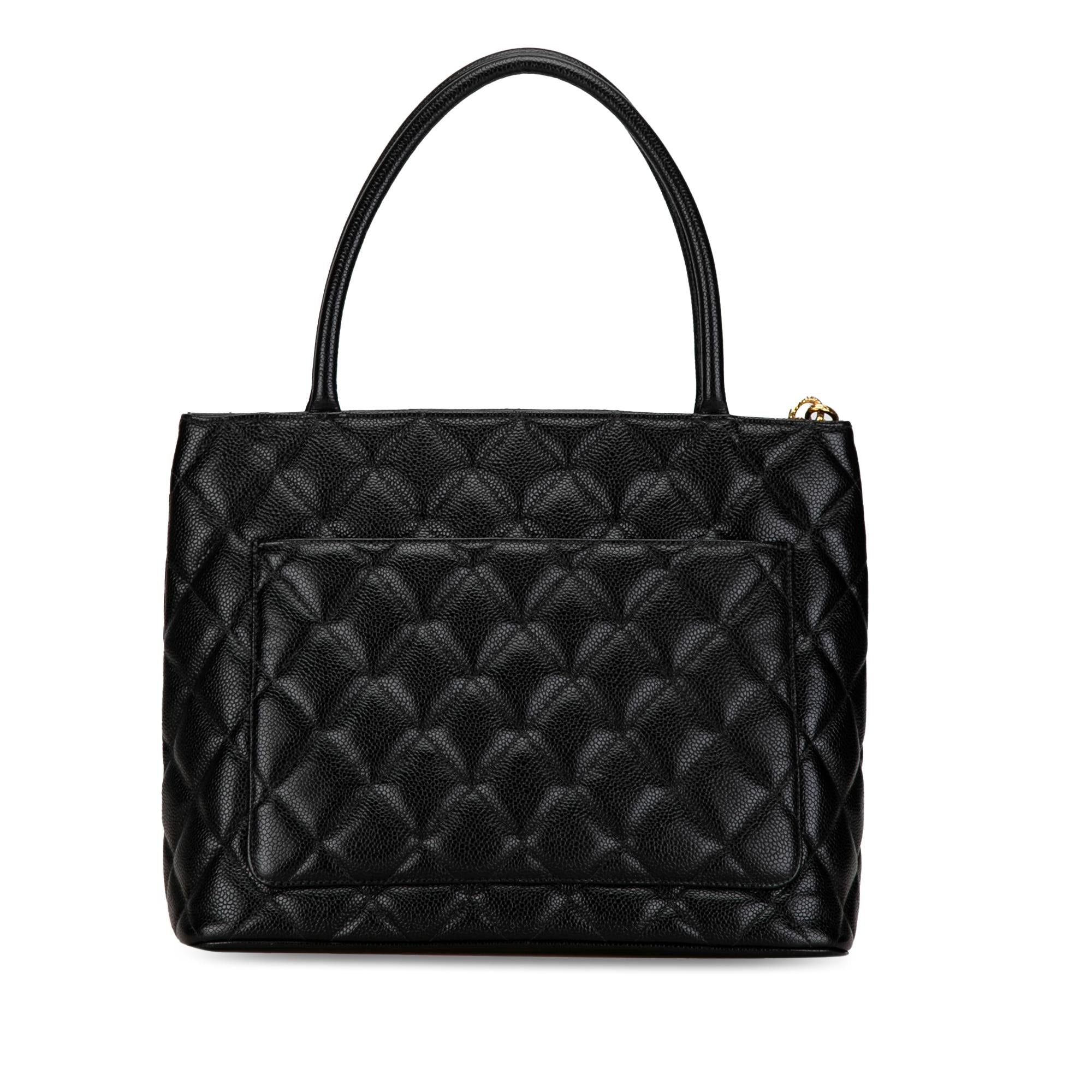 Top Quality Chanel Caviar Medallion Tote (SHG-y2ND77)
