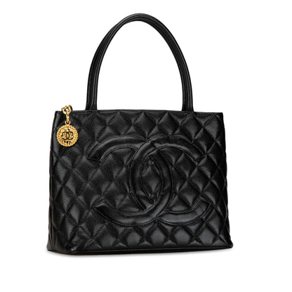 Top Quality Chanel Caviar Medallion Tote (SHG-y2ND77)