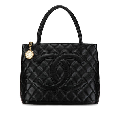 Top Quality Chanel Caviar Medallion Tote (SHG-lt8XBk)